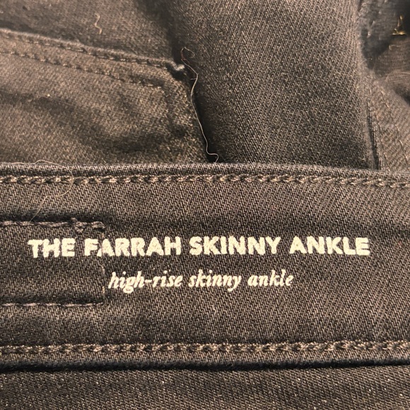 ADRIANO GOLDSCHMIED Sz 27R The Farrah Skinny Ankle Black Jeans - Picture 11 of 11